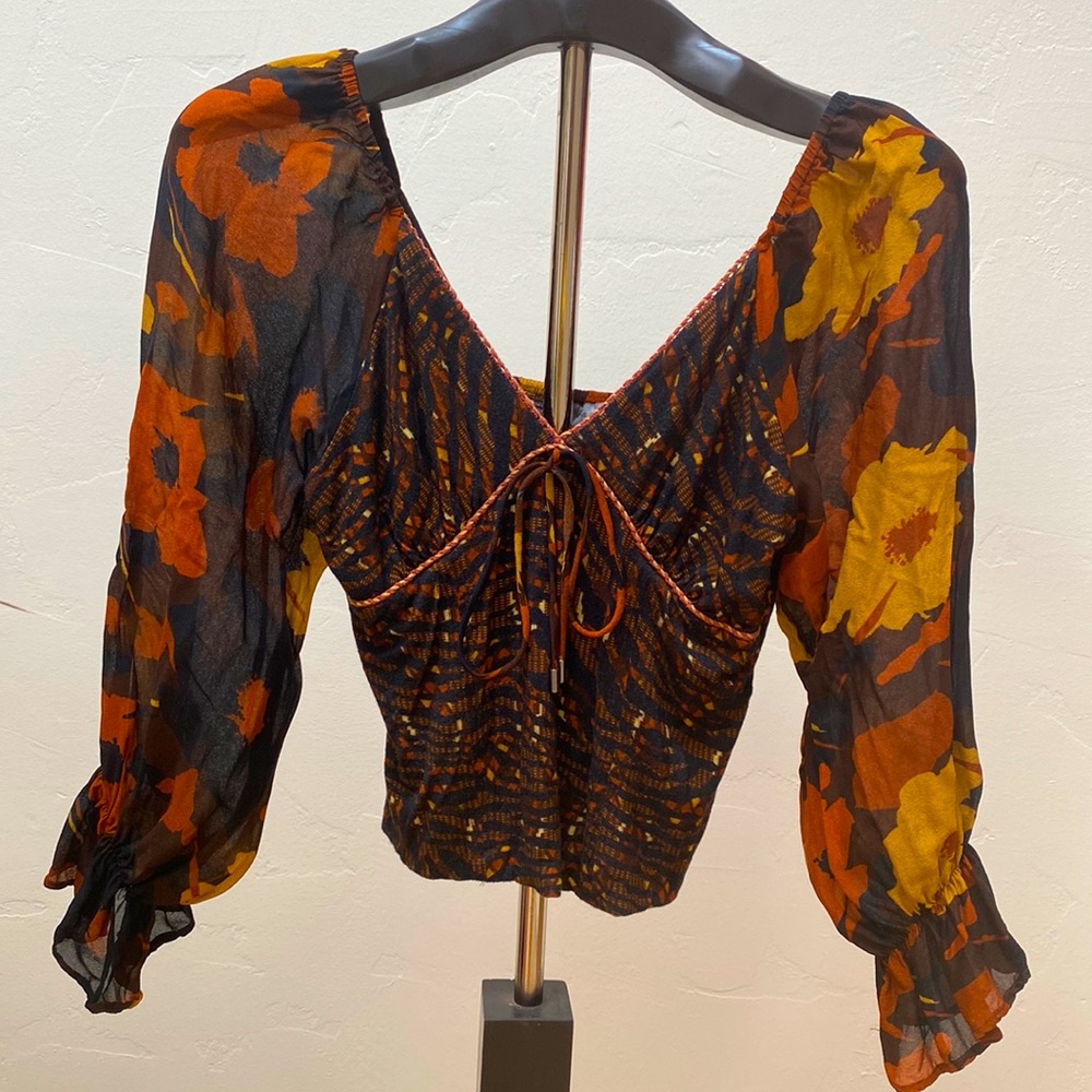 Anthropologie retro blouse